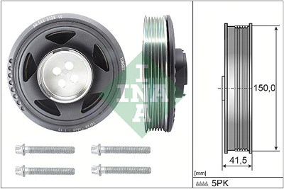 Schaeffler Ina Riemenscheibensatz, Kurbelwelle [Hersteller-Nr. 544012920] für BMW, Mini von Schaeffler INA