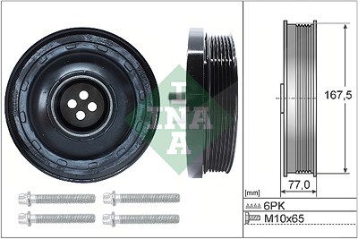 Schaeffler Ina Riemenscheibensatz, Kurbelwelle [Hersteller-Nr. 544013720] für BMW von Schaeffler INA