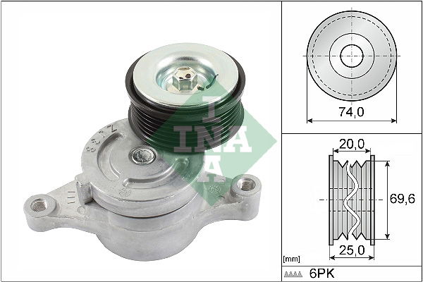 Riemenspanner, Keilrippenriemen INA 534 0457 10 Riemenspanner, Keilrippenriemen INA 534 0457 10 von INA