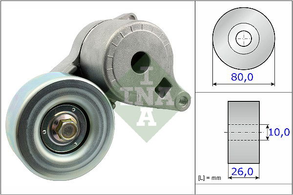 Riemenspanner, Keilrippenriemen INA 534 0509 10 Riemenspanner, Keilrippenriemen INA 534 0509 10 von INA