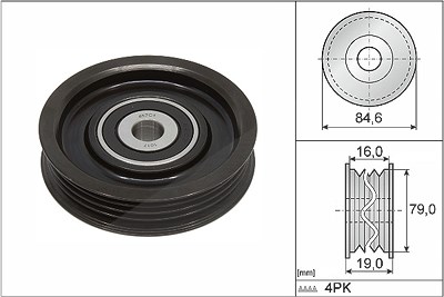 Ina Spannrolle, Keilrippenriemen [Hersteller-Nr. 531093110] für Nissan von INA