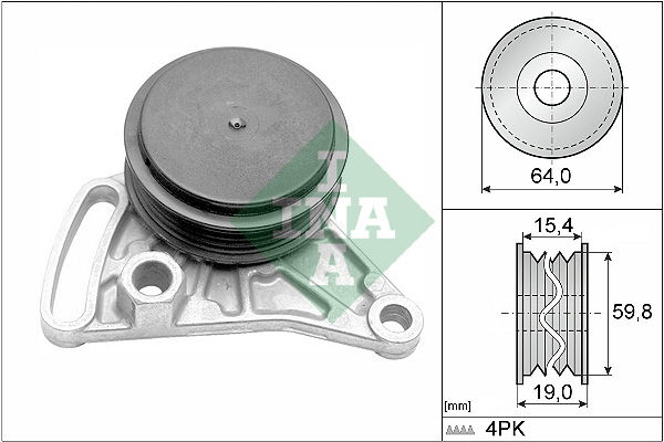 Spannrolle, Keilrippenriemen INA 531 0309 10 von INA