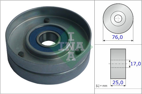 Spannrolle, Keilrippenriemen INA 531 0751 30 von INA