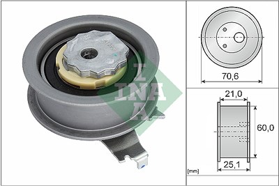 Schaeffler Ina Spannrolle, Zahnriemen [Hersteller-Nr. 531094010] für Audi, Cupra, Seat, Skoda, VW von Schaeffler INA
