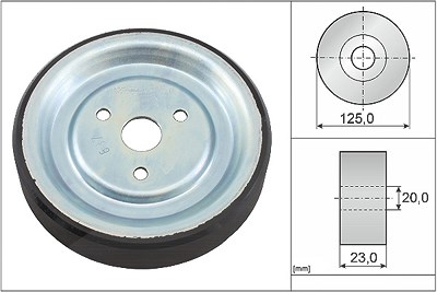 Schaeffler Ina Umlenk-/Führungsrolle, Keilriemen [Hersteller-Nr. 532091210] für BMW, Citroën, Ds, Mini, Opel, Peugeot, Vauxhall von Schaeffler INA