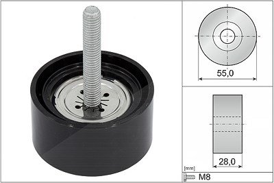 Schaeffler Ina Umlenk-/Führungsrolle, Keilrippenriemen [Hersteller-Nr. 532086910] für Opel, Vauxhall von Schaeffler INA