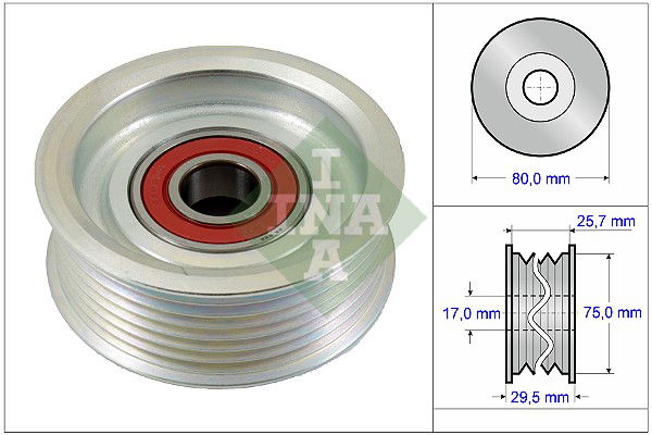 Umlenk-/Führungsrolle, Keilrippenriemen INA 532 0587 10 Umlenk-/Führungsrolle, Keilrippenriemen INA 532 0587 10 von INA