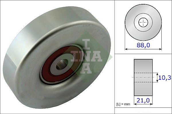 Umlenk-/Führungsrolle, Keilrippenriemen INA 532 0618 10 von INA