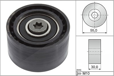 Schaeffler Ina Umlenk-/Führungsrolle, Zahnriemen [Hersteller-Nr. 532087410] für Citroën, Ds, Ford, Opel, Peugeot, Toyota, Vauxhall von Schaeffler INA