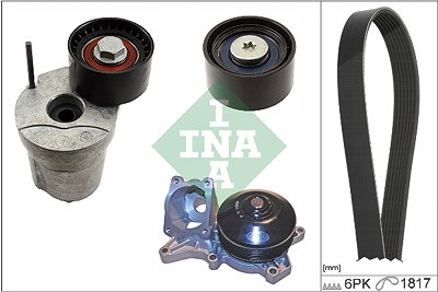 Schaeffler Ina Wasserpumpe + Keilrippenriemensatz [Hersteller-Nr. 529037030] für BMW von Schaeffler INA