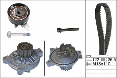 Schaeffler Ina Wasserpumpe + Zahnriemensatz [Hersteller-Nr. 530017531] für Volvo von Schaeffler INA