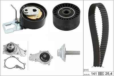 Schaeffler Ina Wasserpumpe + Zahnriemensatz [Hersteller-Nr. 530069830] für Citroën, Ds, Ford, Opel, Peugeot, Toyota, Vauxhall von Schaeffler INA