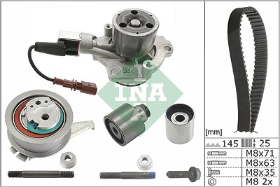 Ina Wasserpumpe + Zahnriemensatz [Hersteller-Nr. 530075930] für Skoda, VW von INA