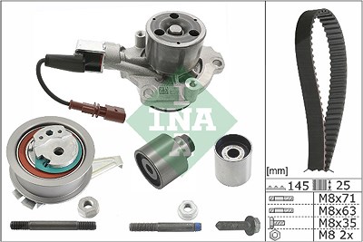 Schaeffler Ina Wasserpumpe + Zahnriemensatz [Hersteller-Nr. 530075930] für Skoda, VW von Schaeffler INA