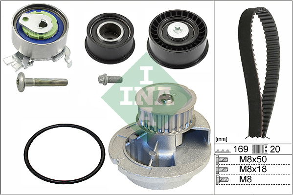 Wasserpumpe + Zahnriemensatz INA 530 0078 31 Wasserpumpe + Zahnriemensatz INA 530 0078 31 von INA