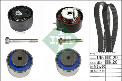 Schaeffler Ina Zahnriemensatz [Hersteller-Nr. 530076410] für Citroën, Jaguar, Land Rover, Peugeot von Schaeffler INA