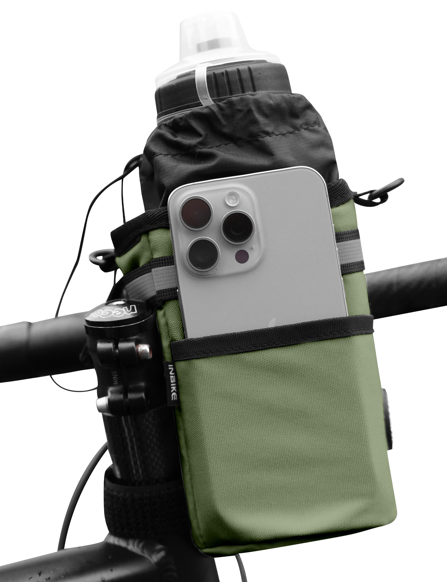 INBIKE Lenkertasche Fahrrad Flaschenhalter ohne Schrauben Fahrradtasche Vorne Lenker E-Bike Rennrad Getränkehalter Trinkflasche, Handy, Verpflegung, Kamera usw. Nylon Grün INBIKE Lenkertasche Fahrrad Flaschenhalter ohne Schrauben Fahrradtasche Vorne Lenker E-Bike Rennrad Getränkehalter Trinkflasche, Handy, Verpflegung, Kamera usw. Nylon Grün von INBIKE