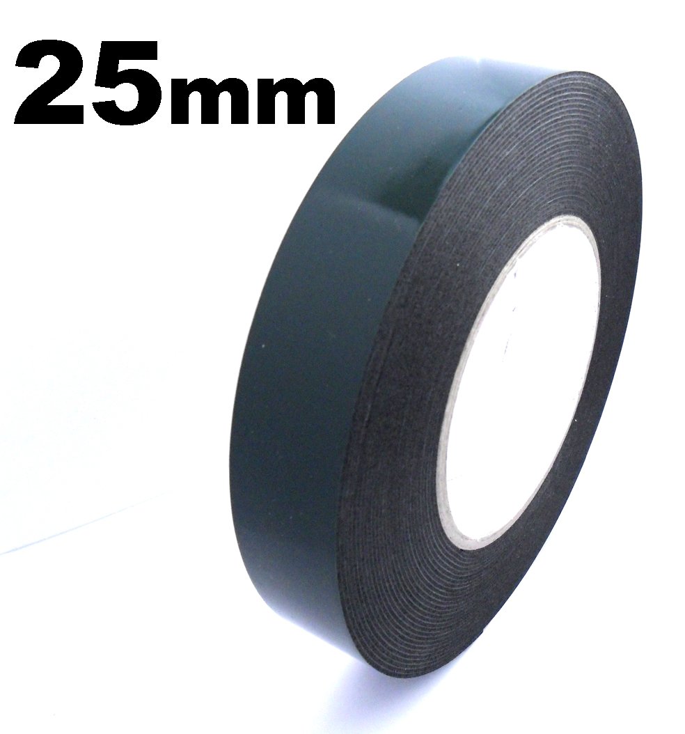 Doppelseitiges Autozierleisten & Plaketten-Klebeband – Starker Schaumstoff-Kleber – 25 mm x 10 m Doppelseitiges Autozierleisten & Plaketten-Klebeband – Starker Schaumstoff-Kleber – 25 mm x 10 m von INDASA