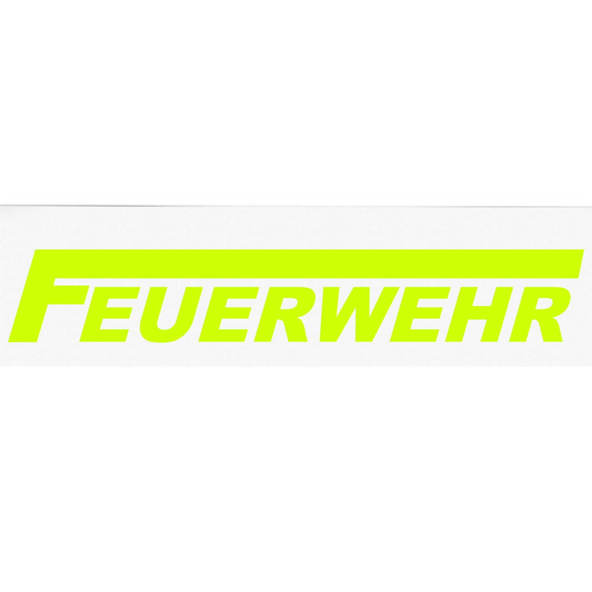 INDIGOS UG - Aufkleber - Autoaufkleber - Feuerwehr - Neongelb 300 mm - selbstklebend - Sticker - für Auto, LKW, Boot, löschen - Bergen - Tuning - Heckscheibe INDIGOS UG - Aufkleber - Autoaufkleber - Feuerwehr - Neongelb 300 mm - selbstklebend - Sticker - für Auto, LKW, Boot, löschen - Bergen - Tuning - Heckscheibe von INDIGOS UG