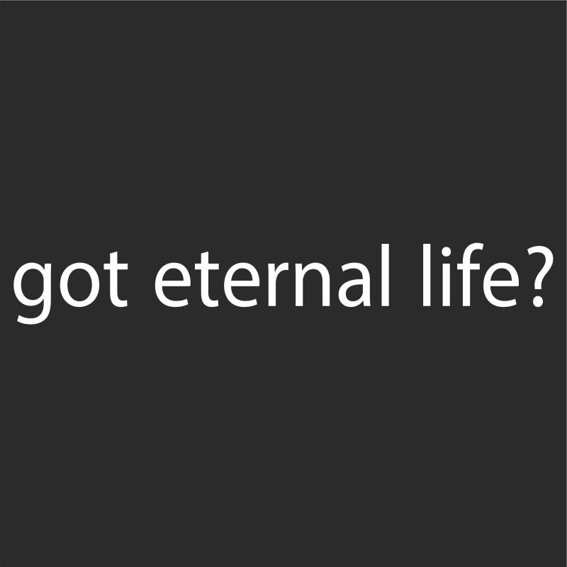 INDIGOS UG Aufkleber - Autoaufkleber - JDM - Die Cut - Got Eternal Life? Decal Christian Jesus Cross Sticker - weiß - 149mmx22mm von INDIGOS UG