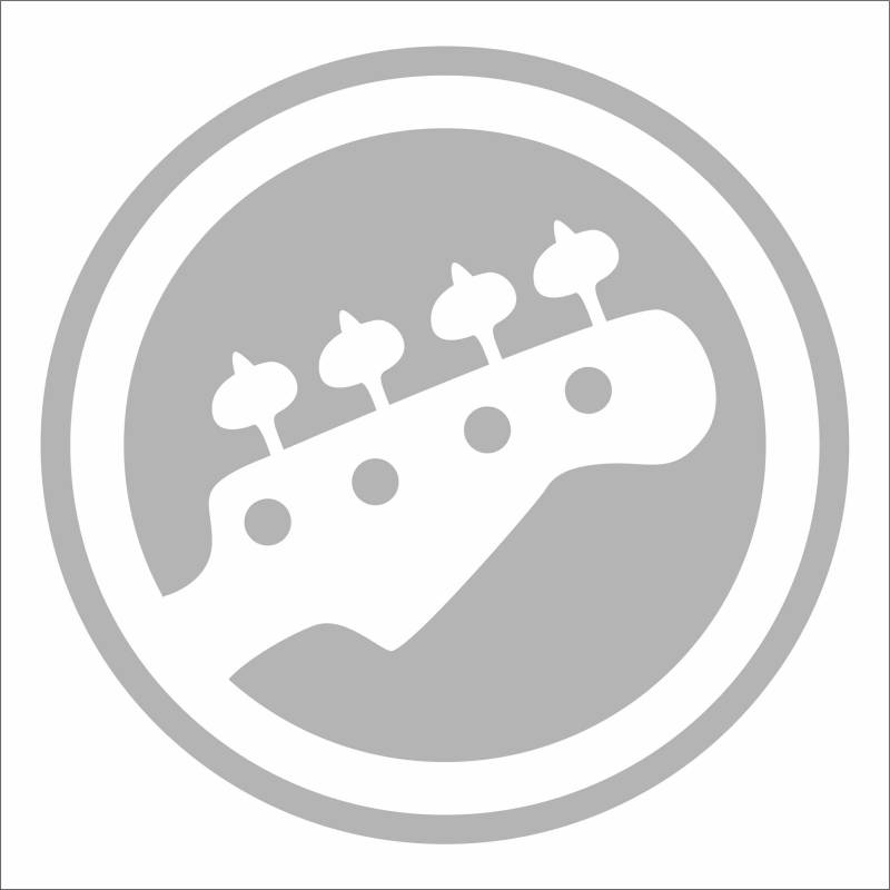 INDIGOS UG Aufkleber - Autoaufkleber - JDM - Die Cut - Rock Band Decal BASS Player Game Laptop Window Sticker - Silber - 88mm x88mm von INDIGOS UG