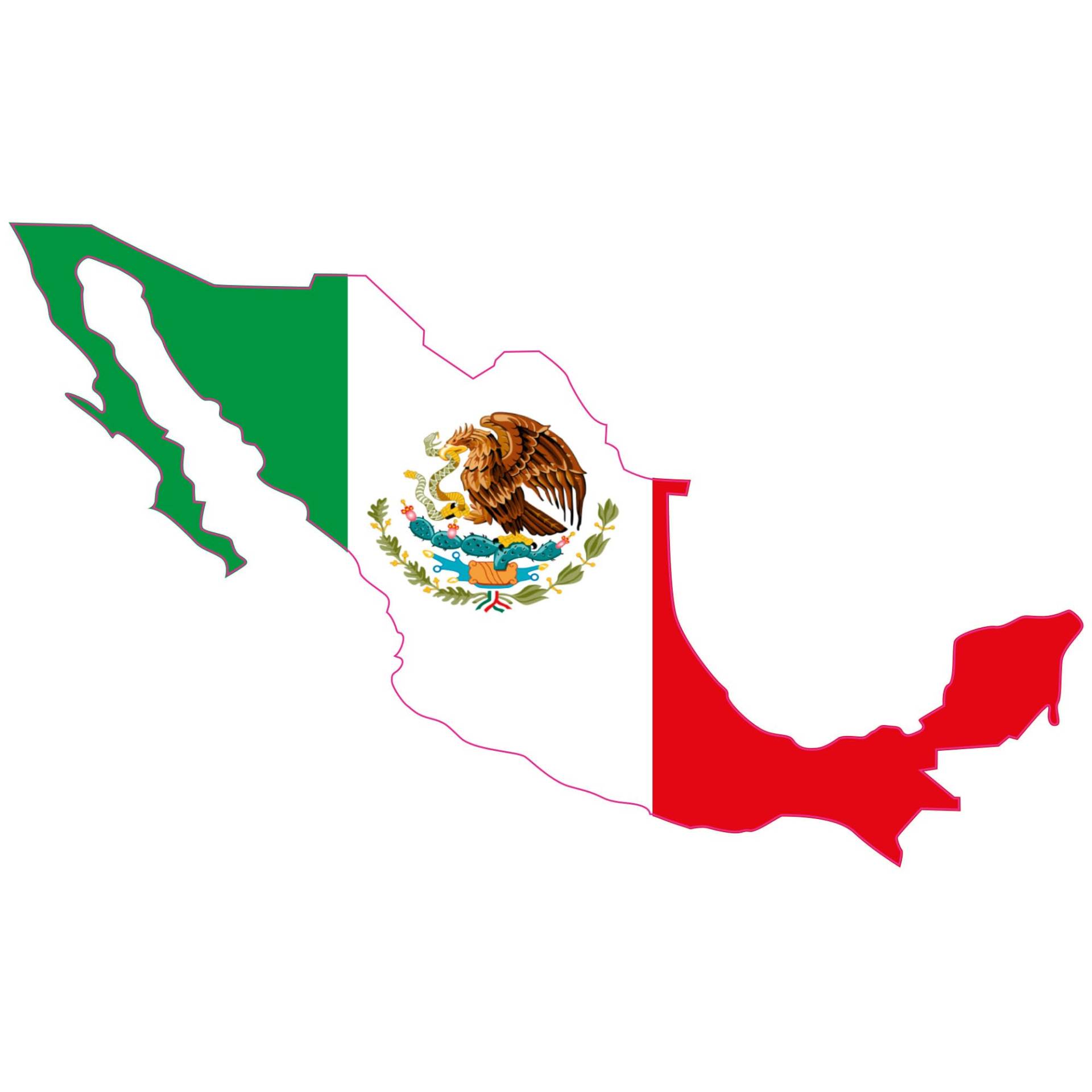 INDIGOS UG Aufkleber Autoaufkleber JDM Die Hart - Mexico Map Flag car Bumper Window Sticker 127mmx76mm INDIGOS UG Aufkleber Autoaufkleber JDM Die Hart - Mexico Map Flag car Bumper Window Sticker 127mmx76mm von INDIGOS UG
