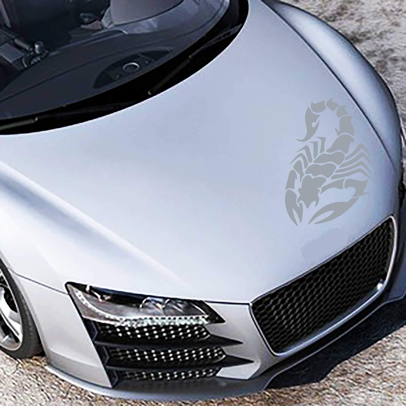 INDIGOS UG Auto Aufkleber Skorpion 90cm x 60cm Silber - Heckscheibe - Autoaufkleber selbstklebend - UV- & waschanlagen beständig - Tuning - Spoiler - Sticker INDIGOS UG Auto Aufkleber Skorpion 90cm x 60cm Silber - Heckscheibe - Autoaufkleber selbstklebend - UV- & waschanlagen beständig - Tuning - Spoiler - Sticker von INDIGOS UG
