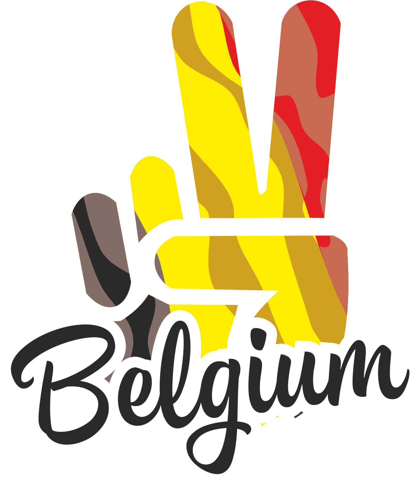 INDIGOS UG - Aufkleber - Autoaufkleber - Sticker - Belgium - Victory - Sieg - Heckscheibe, Kofferraum - 10x8cm von INDIGOS UG