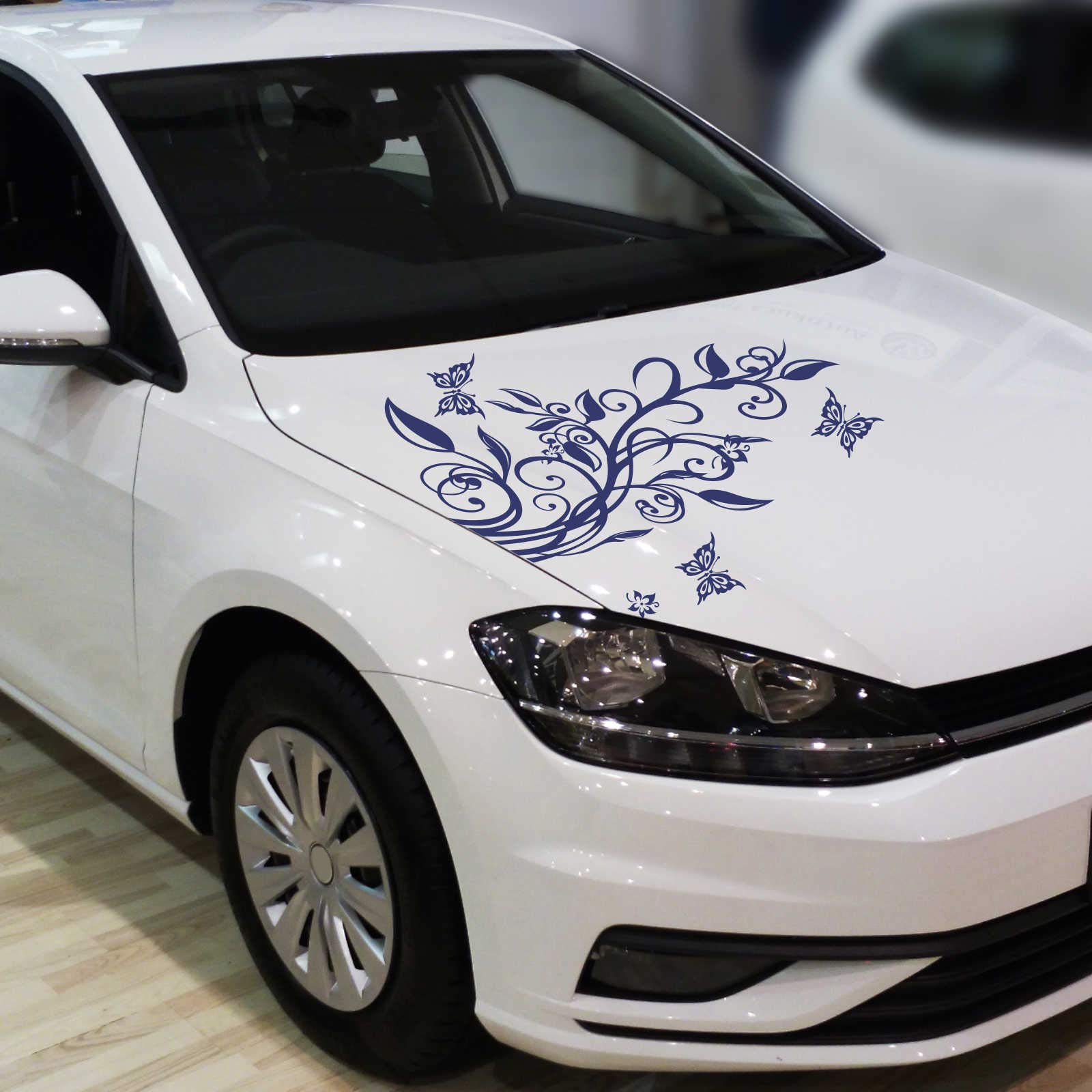 INDIGOS UG Auto Aufkleber Blumenranke + 3 Schmetterlinge 92cm x 60cm königsblau - Heckscheibe - Autoaufkleber selbstklebend - UV- & waschanlagen beständig - Tuning - Spoiler - Sticker INDIGOS UG Auto Aufkleber Blumenranke + 3 Schmetterlinge 92cm x 60cm königsblau - Heckscheibe - Autoaufkleber selbstklebend - UV- & waschanlagen beständig - Tuning - Spoiler - Sticker von INDIGOS UG