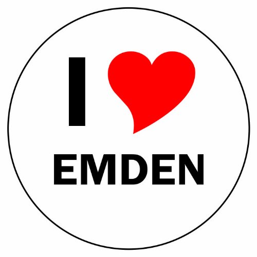 INDIGOS UG Auto Aufkleber I Love Emden 8 cm - Autoaufkleber - KFZ Sticker selbstklebend - für Motorrad, Fenster oder Heckscheibe - wetterfest & UV-beständig INDIGOS UG Auto Aufkleber I Love Emden 8 cm - Autoaufkleber - KFZ Sticker selbstklebend - für Motorrad, Fenster oder Heckscheibe - wetterfest & UV-beständig von INDIGOS UG