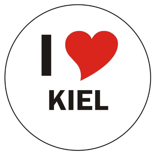 INDIGOS UG Auto Aufkleber I Love Kiel 8 cm - Autoaufkleber - KFZ Sticker selbstklebend - für Motorrad, Fenster oder Heckscheibe - wetterfest & UV-beständig von INDIGOS UG