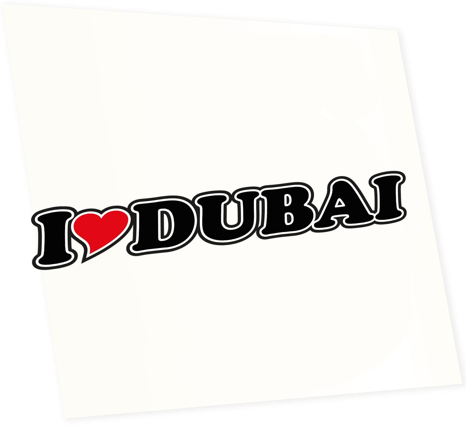 INDIGOS UG Auto Aufkleber i Love Dubai 15 cm - Autoaufkleber - KFZ Sticker selbstklebend - für Motorrad, Fenster oder Heckscheibe - wetterfest & UV-beständig INDIGOS UG Auto Aufkleber i Love Dubai 15 cm - Autoaufkleber - KFZ Sticker selbstklebend - für Motorrad, Fenster oder Heckscheibe - wetterfest & UV-beständig von INDIGOS UG