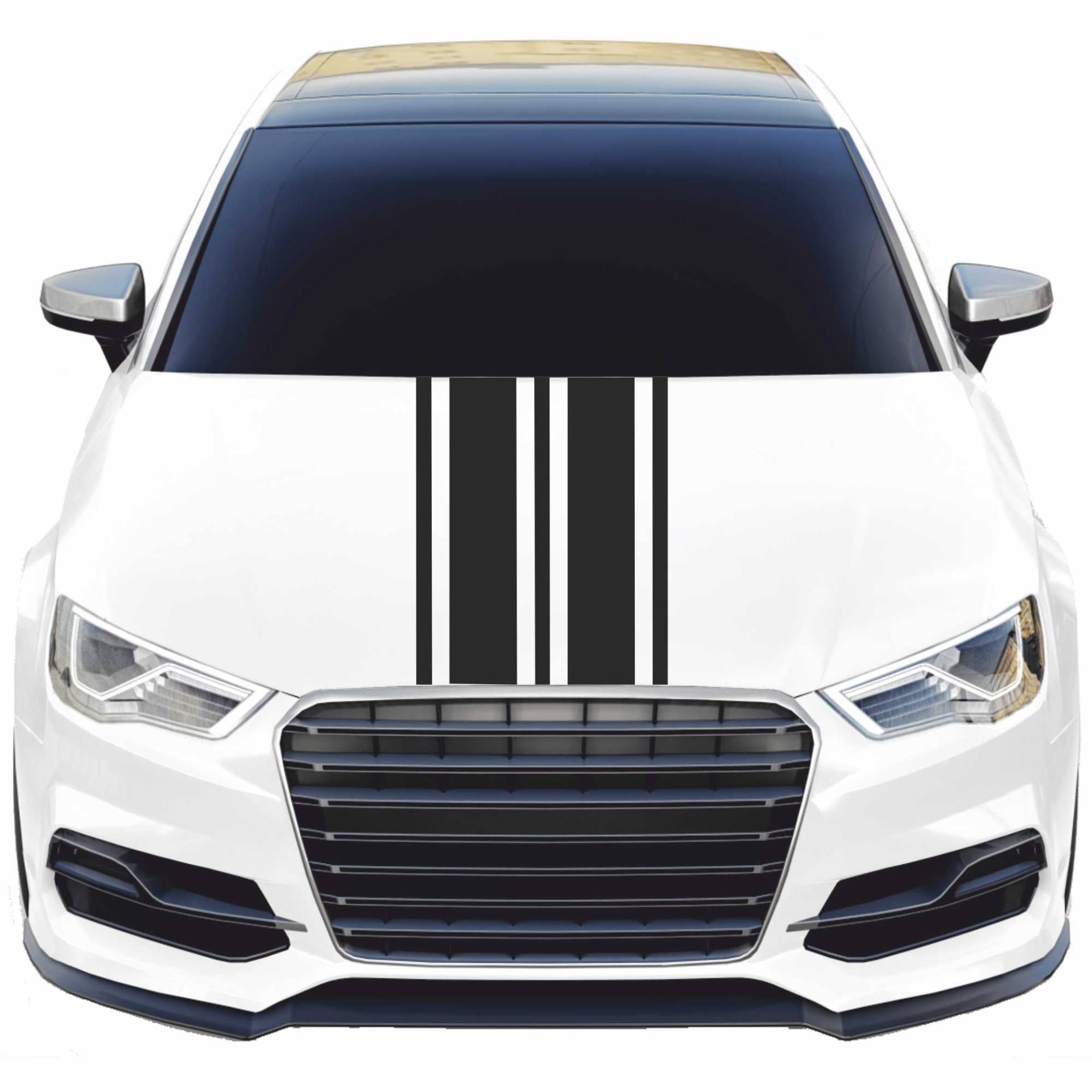 INDIGOS UG - Viperstreifen Auto - M208 matt - 5 Streifen schwarz - 2x400cm x 15cm & 3x400cm x 3cm - mit Übertragungsfolie - Tuning - Viper - Racingstreifen - Autoaufkleber - Zierstreifen INDIGOS UG - Viperstreifen Auto - M208 matt - 5 Streifen schwarz - 2x400cm x 15cm & 3x400cm x 3cm - mit Übertragungsfolie - Tuning - Viper - Racingstreifen - Autoaufkleber - Zierstreifen von INDIGOS UG