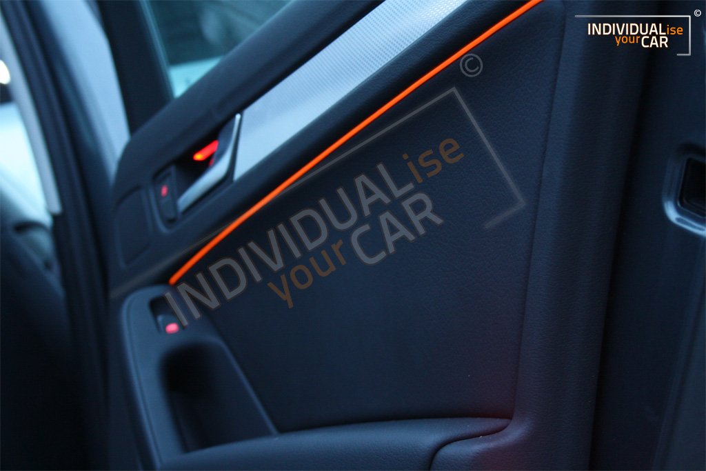 INDIVIDUALise your CAR EL Ambiente Lichtleiste Ambientebeleuchtung Innenraumbeleuchtung (2m Amber/BMWOrange) von INDIVIDUALise your CAR