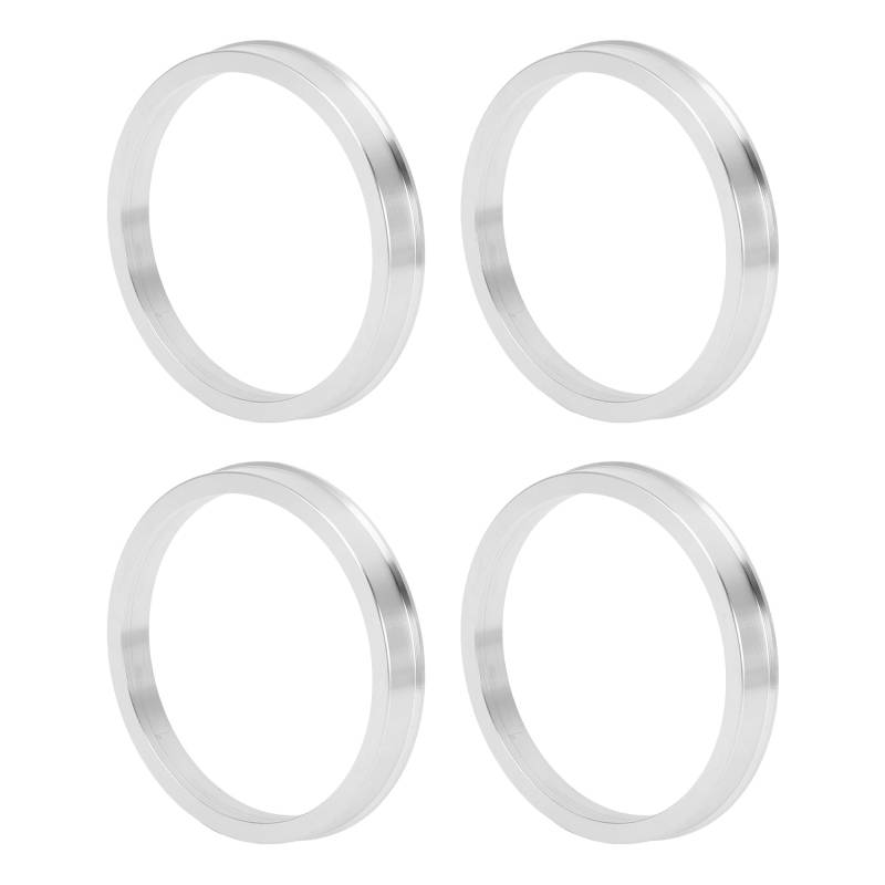 INFINAUTO Autofelgen-Naben-Zentrierringe OD 75,1 mm bis ID 66,6 mm Räderzentrumswelle Stoßdämpfende Nabenringe aus Aluminiumlegierung Silberton Langlebig von INFINAUTO