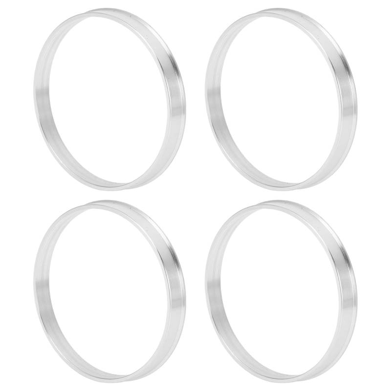 INFINAUTO Autofelgen-Naben-Zentrierringe OD 78,1 mm bis ID 74,1 mm Räderzentrumswelle Stoßdämpfende Nabenringe aus Aluminiumlegierung Silberfarben Langlebig von INFINAUTO
