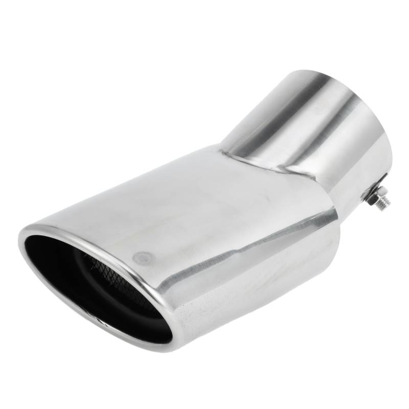 INFINAUTO Gebogener Schräger Auspuff-Endrohr 2,8" Einlass 4,1" Auslass 7,2" Länge Endrohr für Land Rover Range Rover 02-10 Edelstahl Silberton Bolt on von INFINAUTO