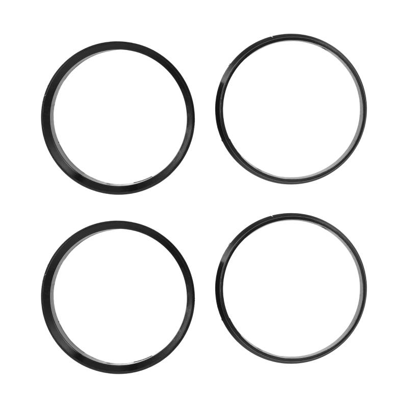INFINAUTO Hub Zentrierungsringe, 64,1 mm ID 72,6 mm OD Auto Radnabenringe ABS Kunststoff Schwarz, 4 Stück von INFINAUTO