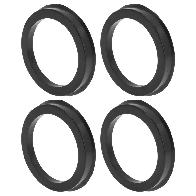 INFINAUTO Radnaben-Zentrierringe OD 72,1 mm auf ID 57,1 mm Räderzentrumswelle Stoßdämpfende Nabenringe Kunststoff Schwarz Langlebig von INFINAUTO