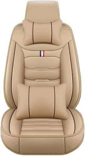 INGKE Car Seat Covers Full Set for Volvo XC90 2005-2011,All-Weather Breathable Waterproof Comfortable Seat Cover,F-beige-LuxuriousSet von INGKE
