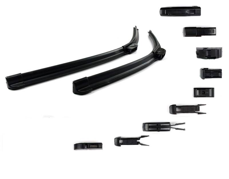 Good Wiper - mit ADAPTER - 1 Set 575/450 mm Scheibenwischer F-C4 Flachbalkenwischer Wischerblatt Scheibenwischerblatt - MULTI Line von Lupsty