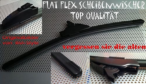 2er Set Soft Flat Scheibenwischer gelenklos Länge: 600/350 von INION alfarom