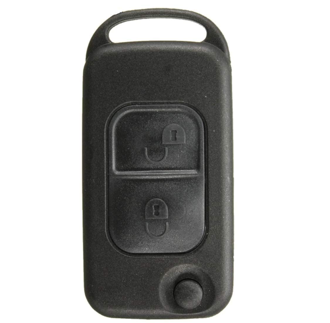 1x Ersatz Schlüsselgehäuse mit 2 Tasten Klappschlüssel Autoschlüssel Chiavi Schlüssel mit Rohlingtyp: HU44 Fernbedienung Funkschlüssel Gehäuse ohne Elektronik - INION von INION