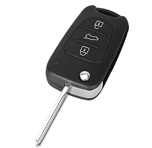 1x Ersatz Schlüsselgehäuse mit 3 Tasten Klappschlüssel Autoschlüssel Schlüssel mit Rohling (NE66) Funkschlüssel Gehäuse - INION von INION
