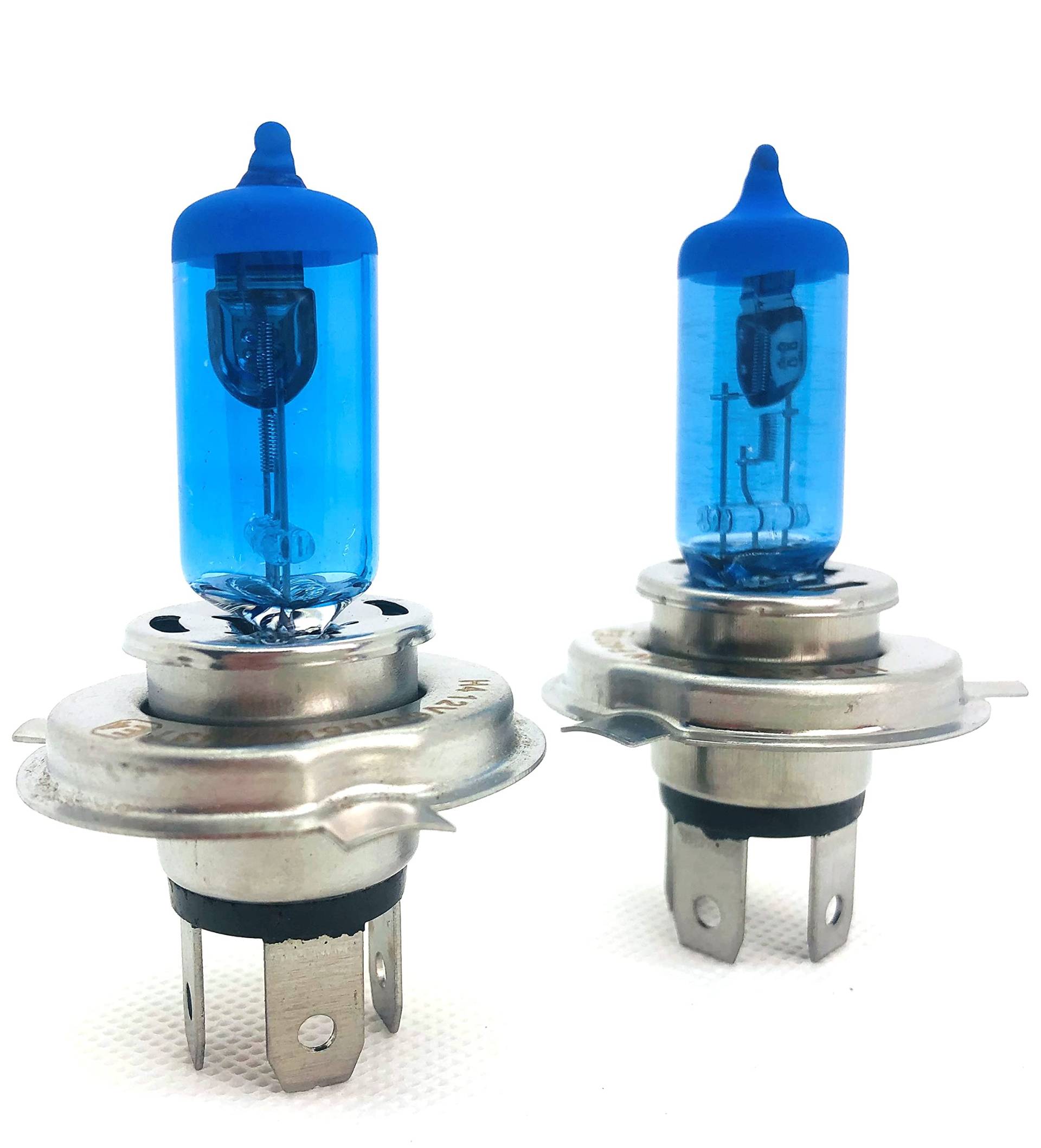 INION 2x Stück H4 55W 12V Xenon Optik Halogen Lampen Glühlampen Super White Birnen Autolampen Zugelassen StVZO von INION