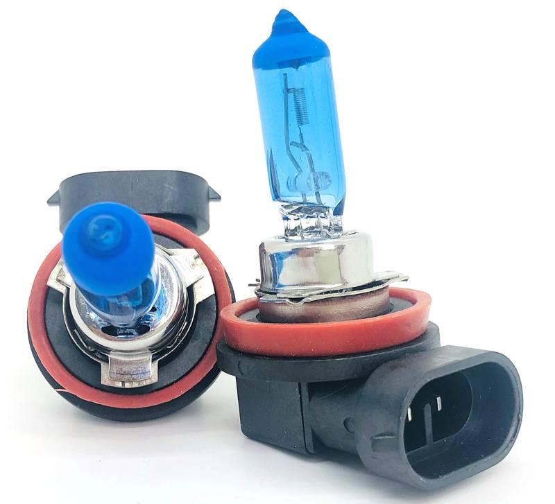 INION 2x Stück H8 PGJ19-1 35W 12V Halogen Lampen Blue Vision Optik Faltschachtel (H8) von INION