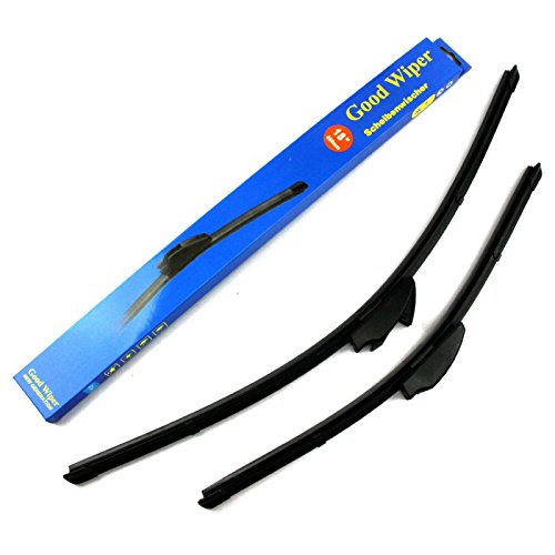 530mm 450mm GOOD WIPER AERO 2x Front Scheibenwischer Flachbalkenwischer mit Hakenbefestigung Wischerblätter Set für Frontscheibe Scheibenwischer blätter Satz Premium Qualität. INION von INION