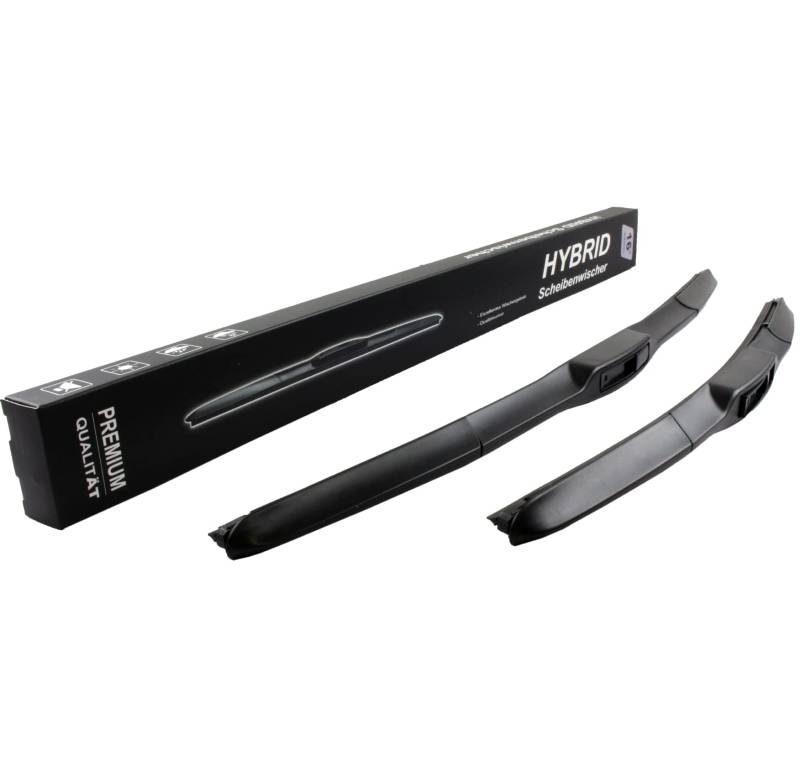 600mm 400mm HYBRID FLEX AERO JAPAN TECHNOLOGY 2x Front Scheibenwischer Premium Qualität Wischerblätter Set Scheibenwischerblätter Satz für Frontscheibe mit Hakenbefestigung. INION von INION