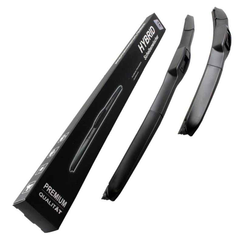 600mm 530mm HYBRID FLEX AERO JAPAN TECHNOLOGY 2x Front Scheibenwischer Premium Qualität Wischerblätter Set Scheibenwischerblätter Satz für Frontscheibe mit Hakenbefestigung. INION von INION