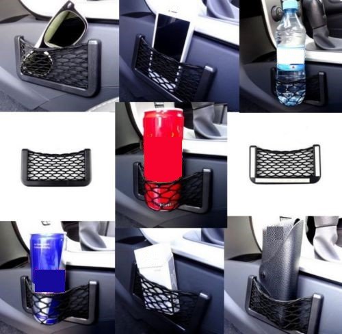 Ablagefach Ablagenetz Handyhalter Smartphone Ablage Getränkehalter Brillenhalter Etui Stauraum Haltenetz UNIVERSAL für PKW LKW BOOT klein von INION